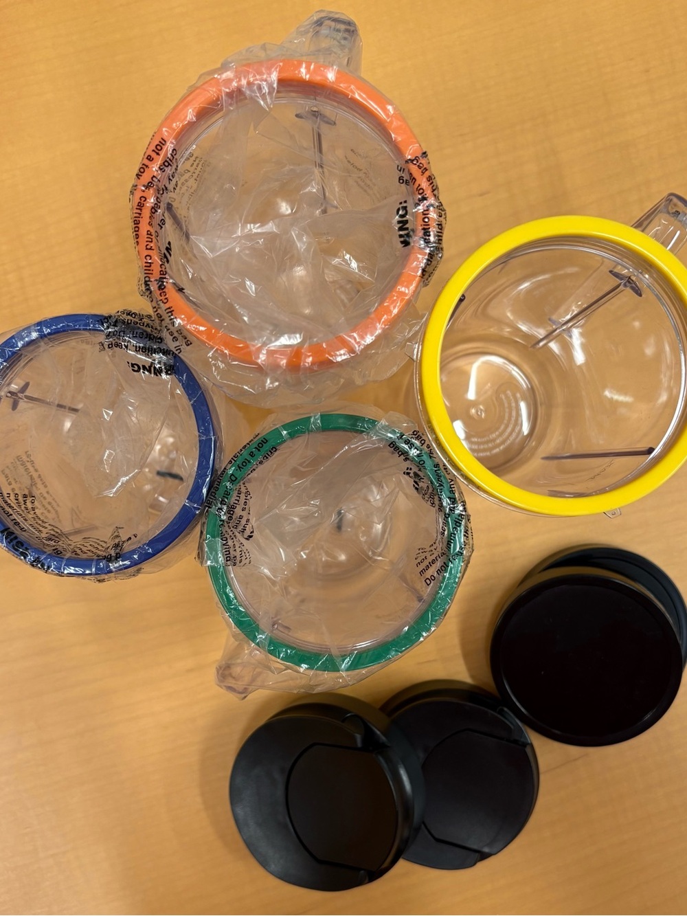 Nutribullet color cup set with lids